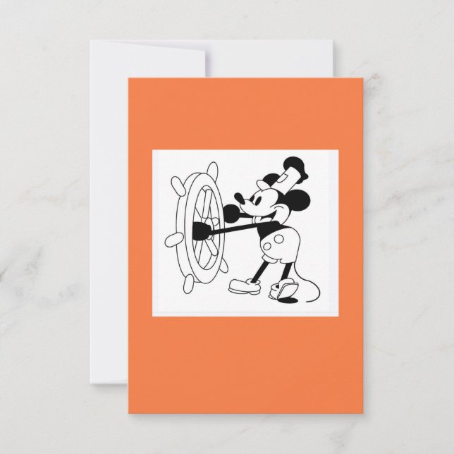 Carte plat de taille moyenne Steamboat Willie desi (Devant)
