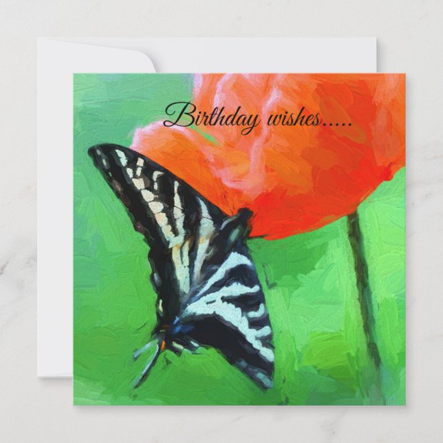 Carte Plat de voeux d'anniversaire (Devant)