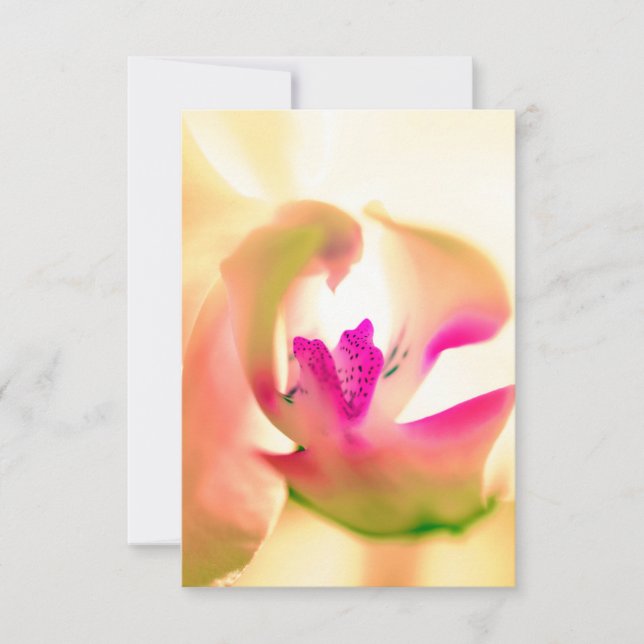 Carte Plat Design Orchidée apaisante (Devant)