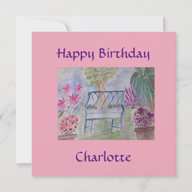 Carte Plat du Banc d'été (Devant)