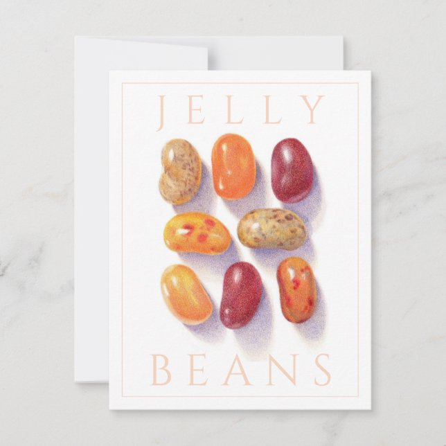 Carte plat FALL JELLY BEANS 4.25x5.5 (Devant)