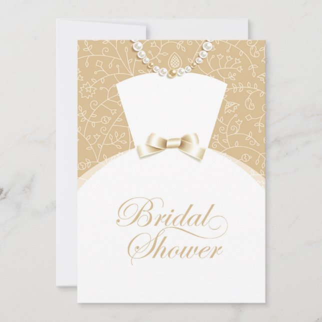 Carte Plat Invitation Douche nuptiale (Devant)