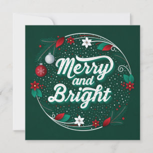 Carte Plat Joyeuse et Lumineuse (5,25 x 5,25)