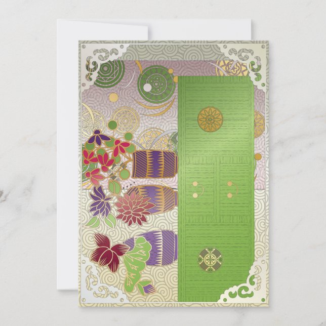 Carte plat Mah Jong Green Table (Devant)