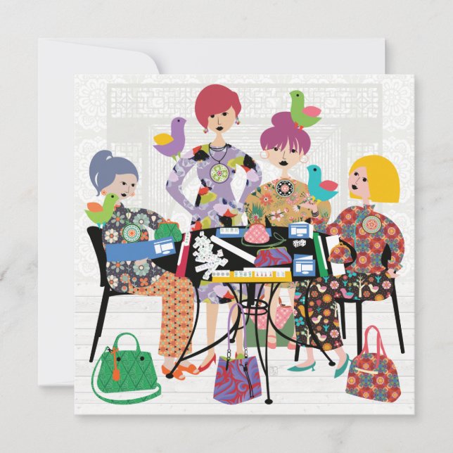 Carte plat Mah Jongg Birds (Devant)