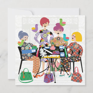 Carte plat Mah Jongg Birds