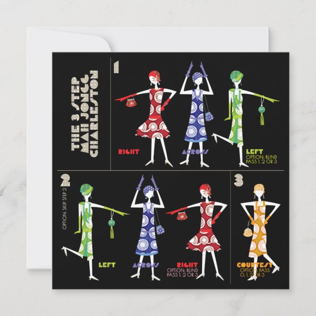 Carte plat Mah Jongg Charleston (Devant)