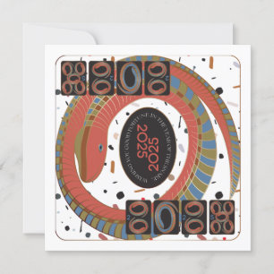 Carte plat Mah Jongg Snake 2025