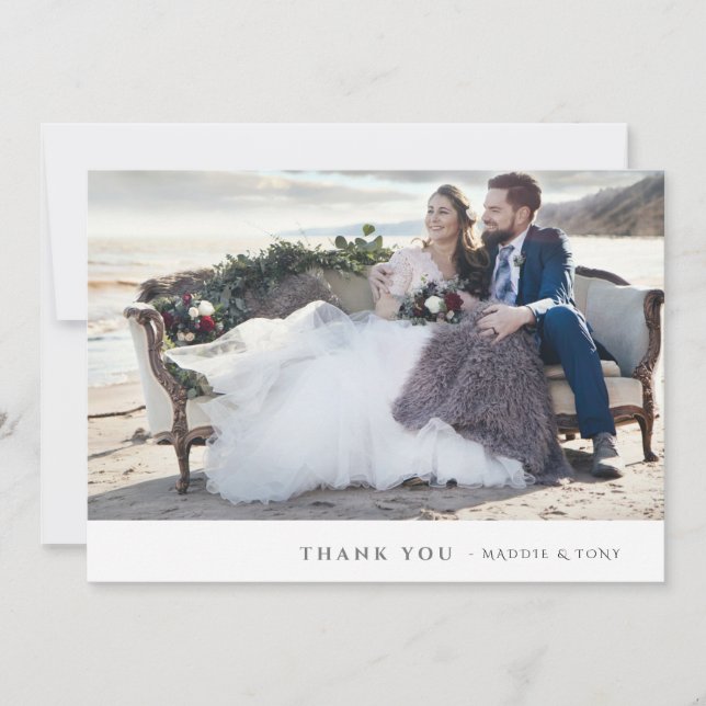 Carte Plat Merci Mariage photo minime (Devant)
