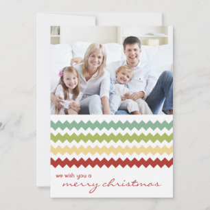 Carte Plat Multi Chevron Chic Family Holiday