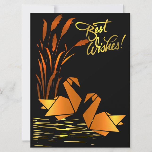 Carte Plat Origami Best Wings (Devant)