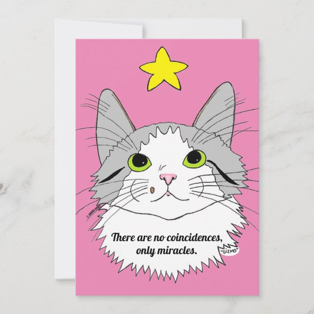 Carte Plat Pas De Coïncidences, Seulement Miracles (Devant)