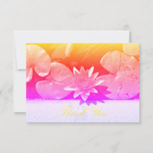 Carte Plat Plante Rainbow Water Lily Merci