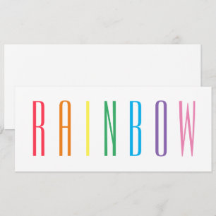 Carte plat RAINBOW 4x9.25