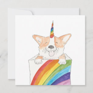 Carte plat Rainbow Unicorgi