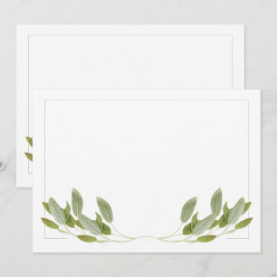 Carte plat SAGE 5x7 / Horizontale