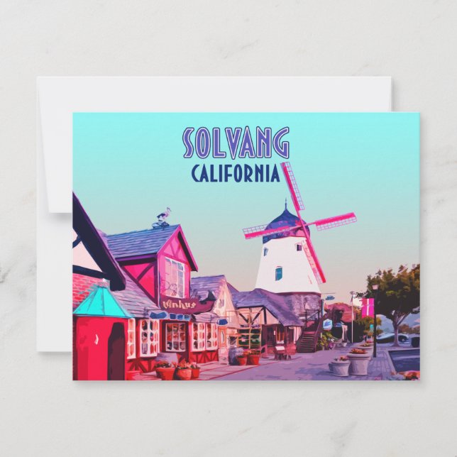 Carte Plat Solvang Danish Downtown California (Devant)