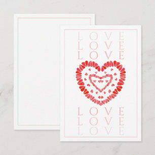 CARTE PLATE 3,5x5 AMOUR