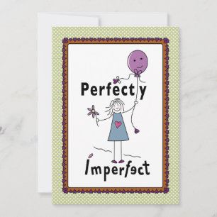 Carte plate 5”x7” Parfaitement imparfaite 1A