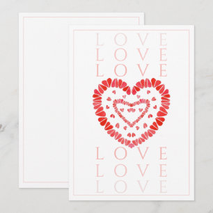 CARTE PLATE 5x7 AMOUR