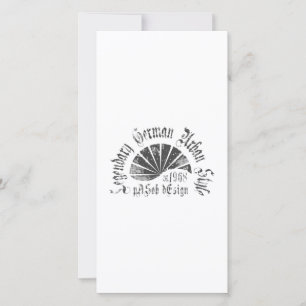 Carte plate 8" x 4"