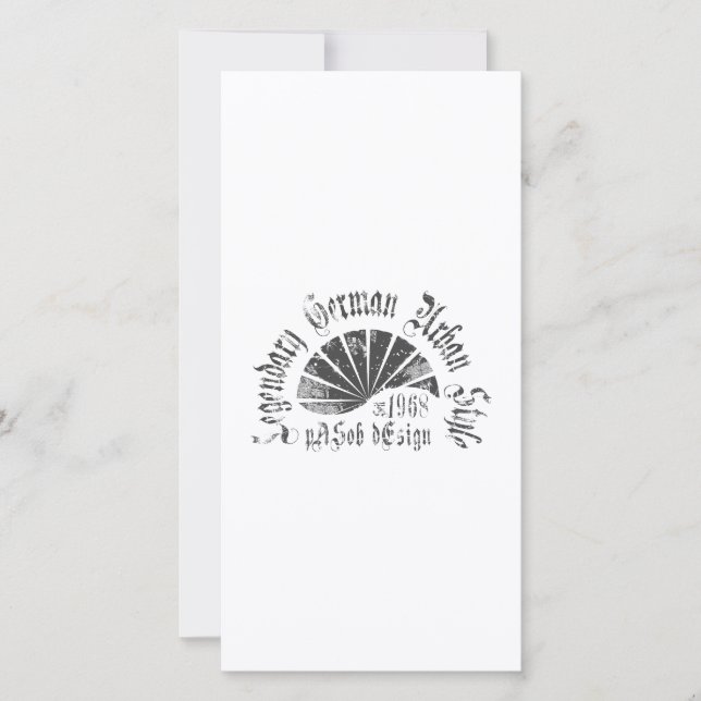 Carte plate  8" x 4" (Devant)