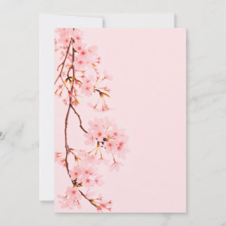 Carte plate à fleurs en marbre rose