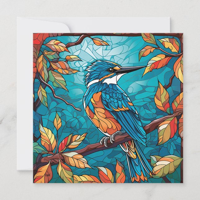 Carte plate Autumn Kingfisher (Devant)