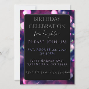 Carte plate, Berry Sparkle Dark