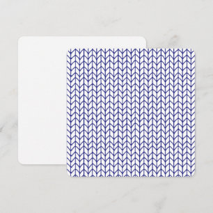CARTE PLATE CARRÉE 5,25" EN MAILLE BLEUE