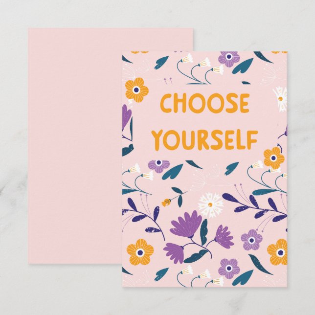 Carte plate Choisissez vous-même (Devant / Derrière)