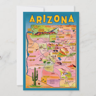 Carte plate d'Arizona