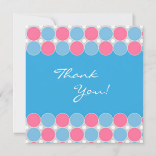 Carte plate de baby shower de Merci