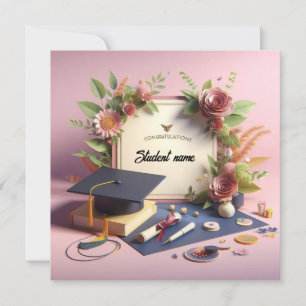 Carte plate de graduation