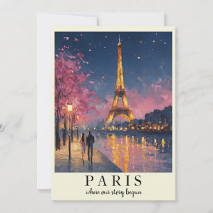 Carte plate de nuit personnalisée à Paris Citati