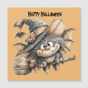 Carte plate de personnage fantaisiste Joyeux Hallo