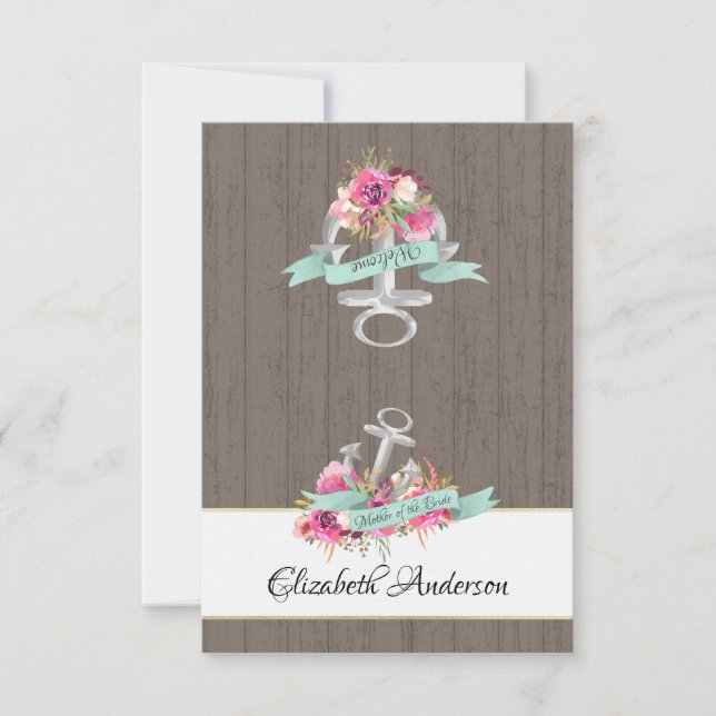 Carte plate de siège DIY Ruban et dentelle d'étoil (Devant)