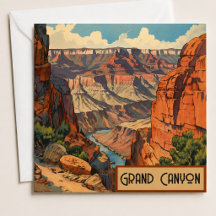 Carte plate de vacances au Parc National d'Arizona