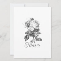 Carte plate d'invitation du jour du mariage