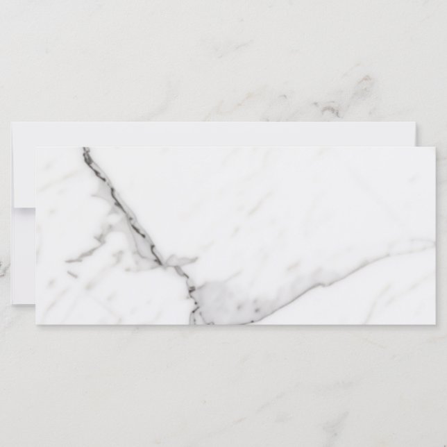 Carte plate en marbre blanc (Devant)