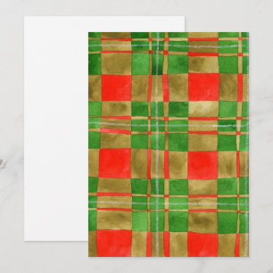 CARTE PLATE MAC GREGOR TARTAN 5x7 / Verticale