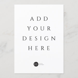 Carte plate / Menu / Invitation 13" x 18"