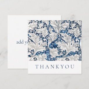 CARTE PLATE : MERCI : WILLIAM MORRIS : COULEUR D'E