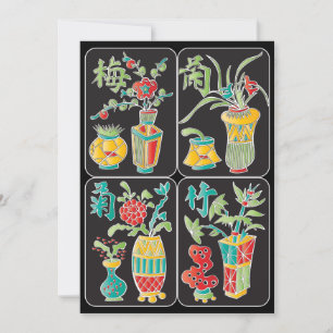 Carte plate MJ Fleurs/Saisons