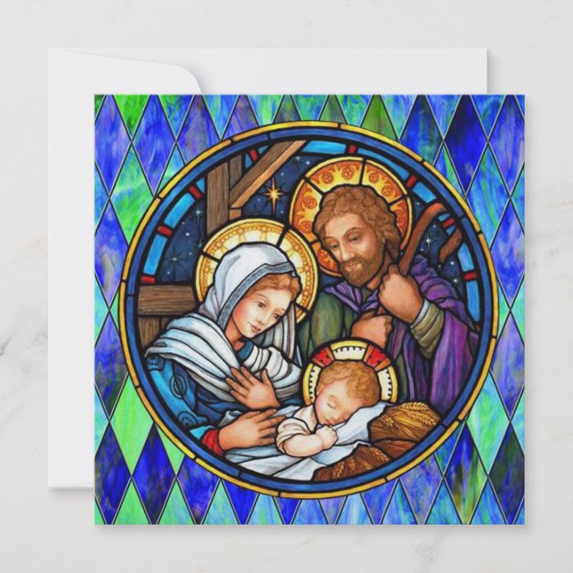 Carte plate Nativité (Devant)
