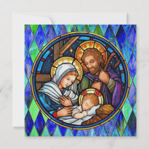 Carte plate Nativité