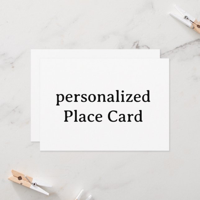 Carte plate personnalisée S5" x 7" (Devant/Arrière en situation)