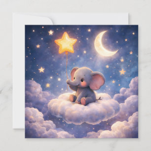 Carte plate pour le premier anniversaire d'un bébé