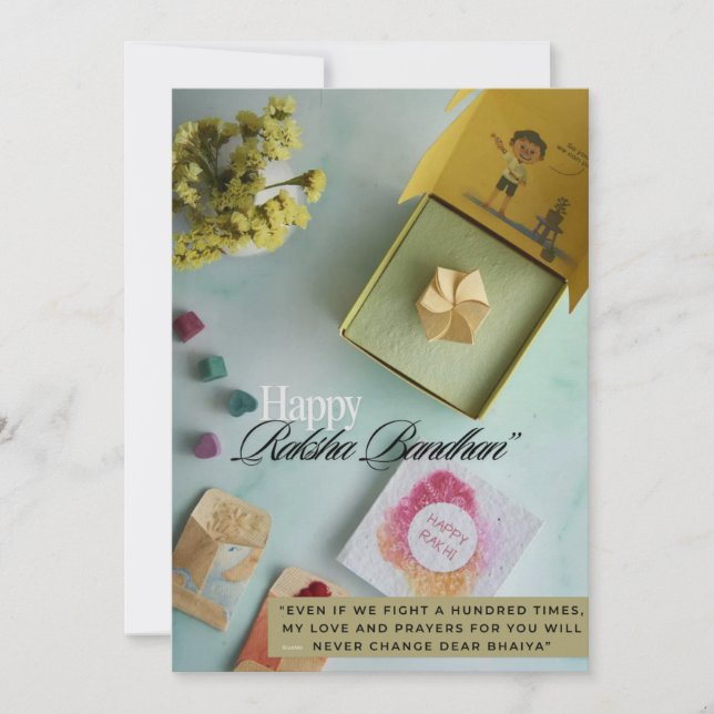 Carte plate Rakhi (Devant)