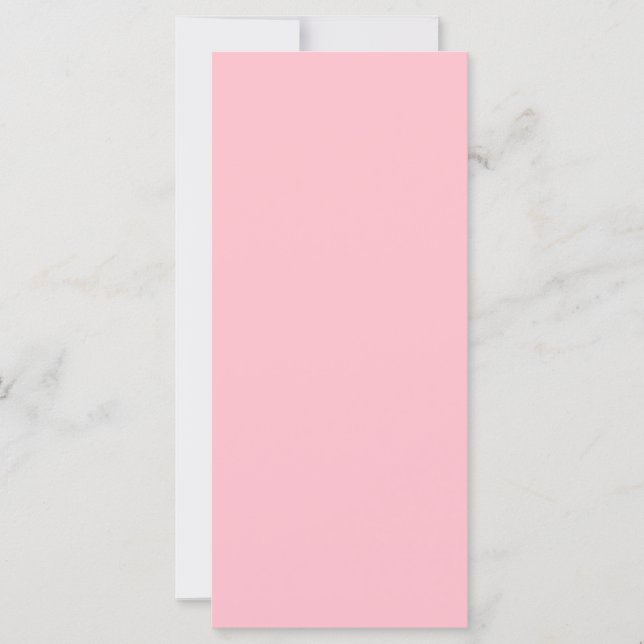 Carte plate rose (Devant)